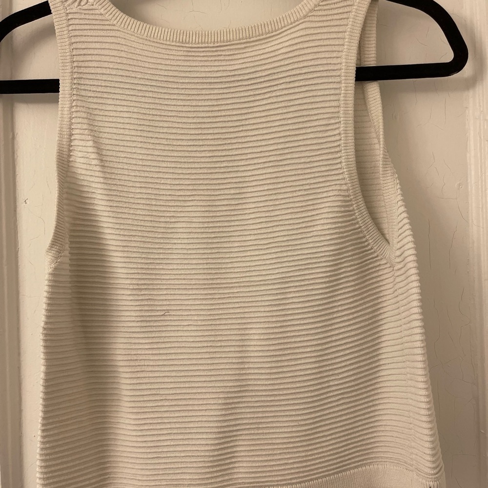 Babaton White Sleeveless Top
